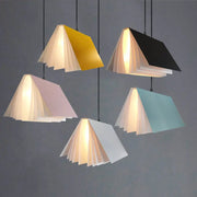 Flying Book 1-Light Metal PVC Book Shade Pendant Light Cuvalon