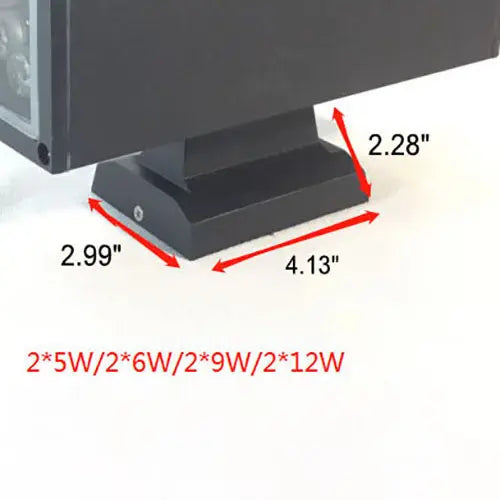 Modern Minimalist Square Column LED Luminous Outdoor Waterproof Wall Sconce Lamp Cuvalon
