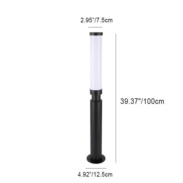 Modern Acrylic Waterproof Creative Lipstick Design LED Outdoor Lawn Floor Lamp Cuvalon