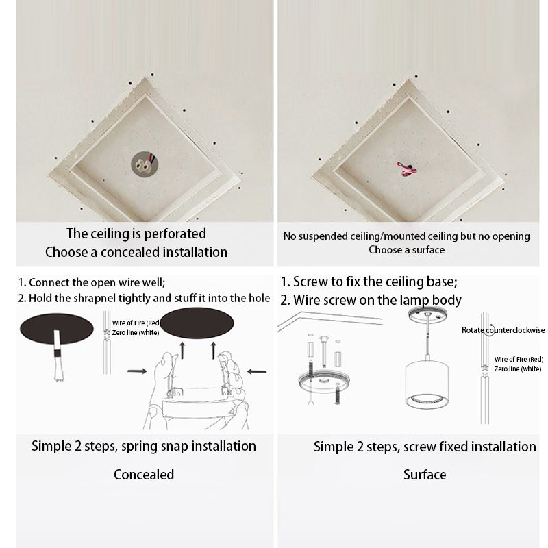 Nordic Light Luxury All Copper Ultra-thin LED Flush Mount Light Cuvalon