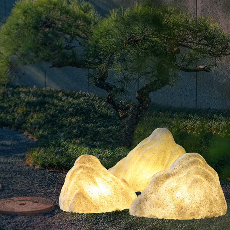 Modern Stone Rockery Outdoor Waterproof LED Garden Landscape Light Cuvalon