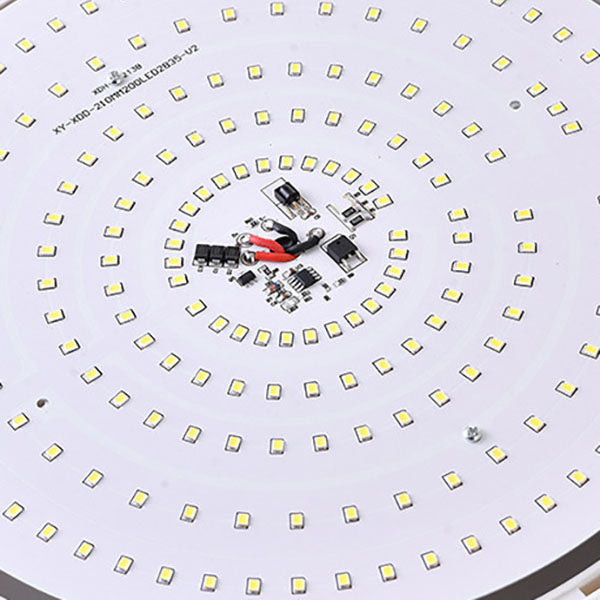 Modern Round Solar LED Remote Control Outdoor Indoor Flush Mount Lighting Cuvalon