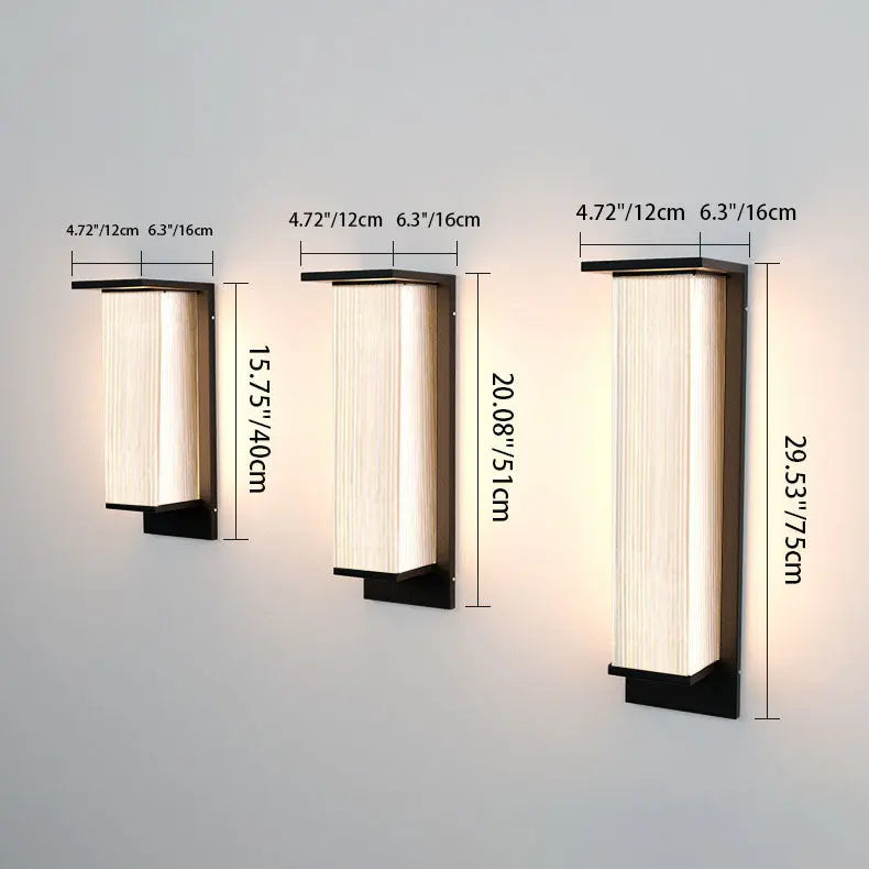 Modern Minimalist Solar Waterproof Rectangular Stainless Steel Acrylic LED Outdoor Wall Sconce Lamp For Outdoor Patio Cuvalon