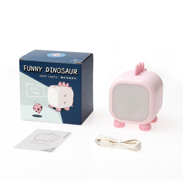 Creative Silicone Dinosaur Square USB LED Night Light Table Lamp Cuvalon