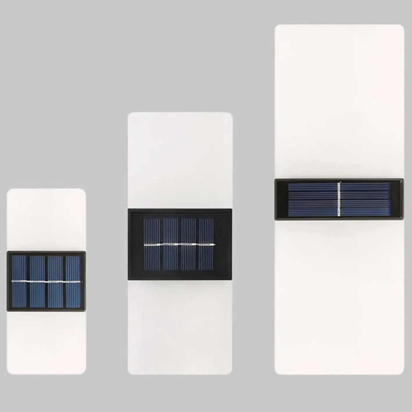 Courtyard Waterproof Acrylic LED Solar Wall Sconce Lamp Outdoor Light Cuvalon
