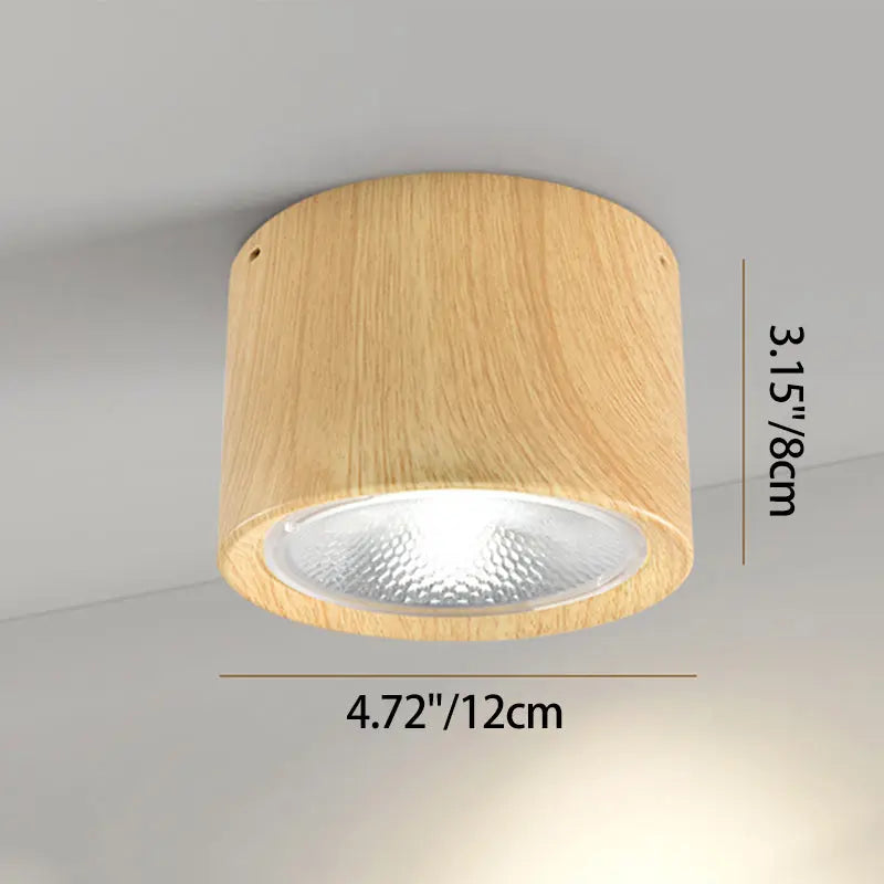 Nordic Cylinder Spotlight LED Flush Mount Ceiling Light Cuvalon