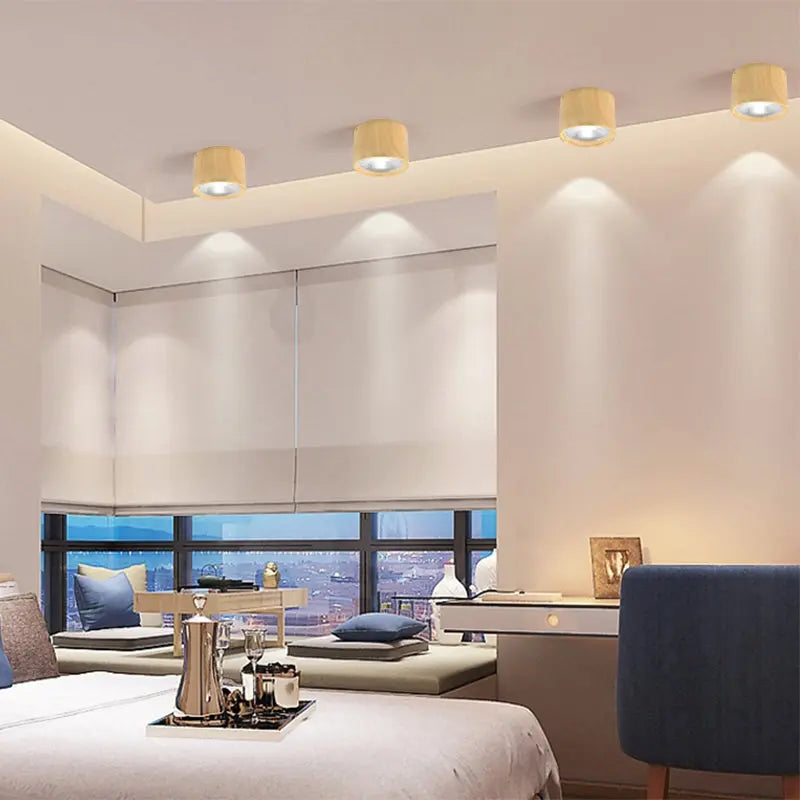 Nordic Cylinder Spotlight LED Flush Mount Ceiling Light Cuvalon