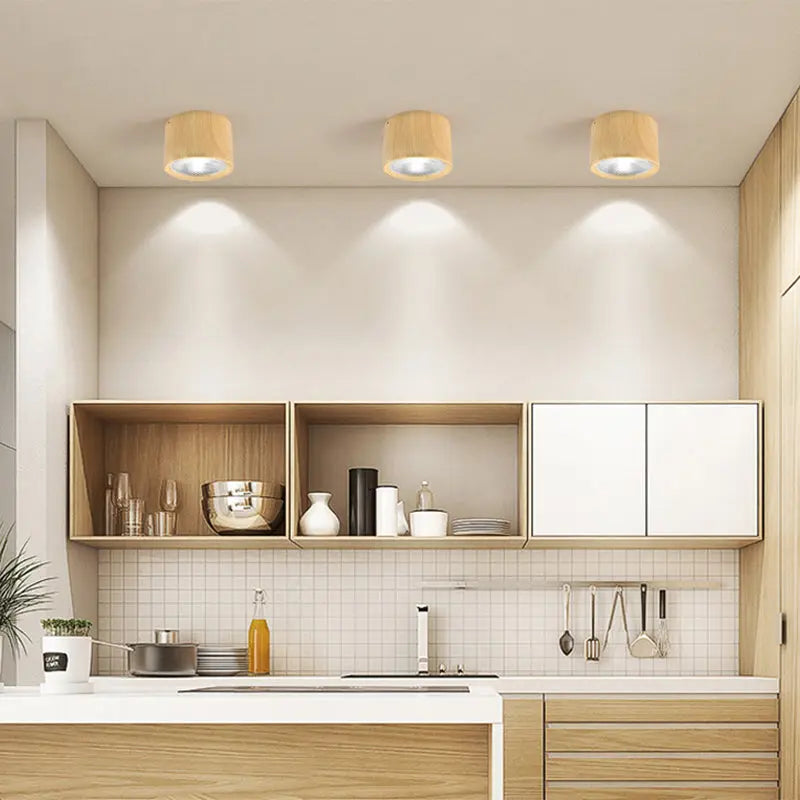 Nordic Cylinder Spotlight LED Flush Mount Ceiling Light Cuvalon