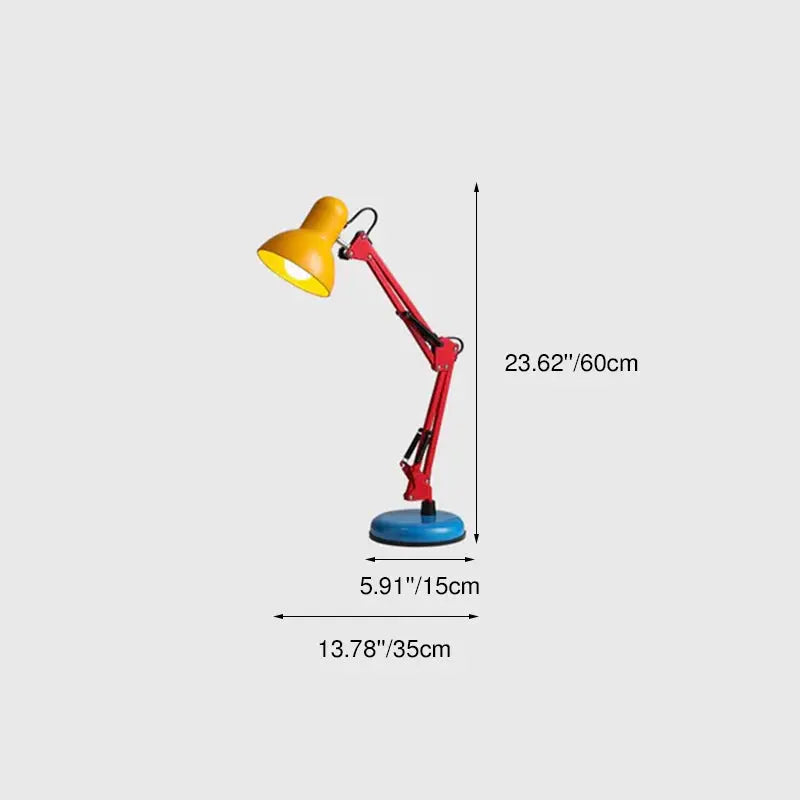 Modern Simplicity Memphis Iron Half Circle 1-Light Table Lamp For Study Cuvalon