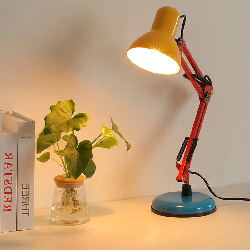 Modern Simplicity Memphis Iron Half Circle 1-Light Table Lamp For Study Cuvalon