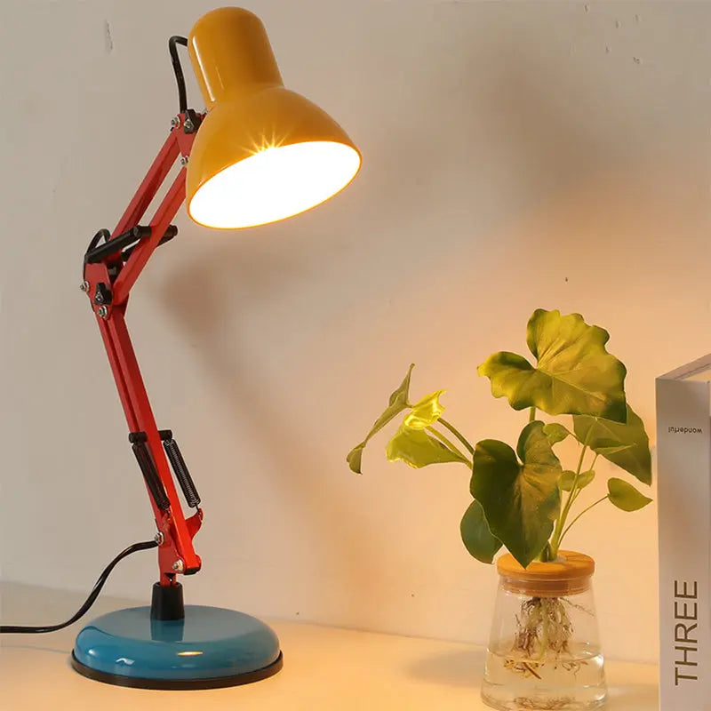 Modern Simplicity Memphis Iron Half Circle 1-Light Table Lamp For Study Cuvalon