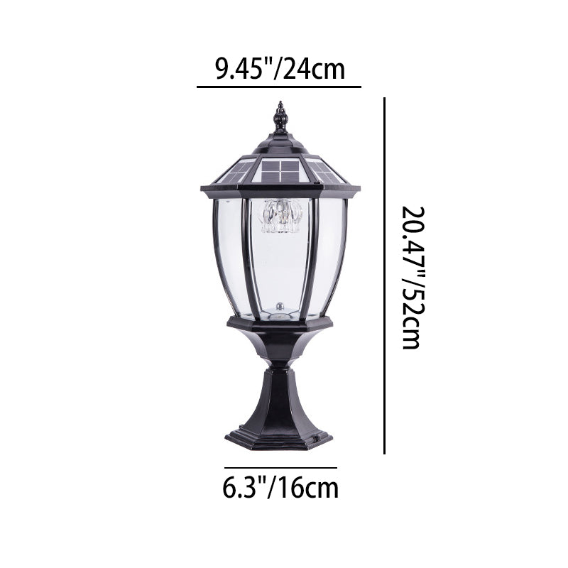 Outdoor Solar Waterproof Aluminum Glass 1-Light Lawn Landscape Light Cuvalon