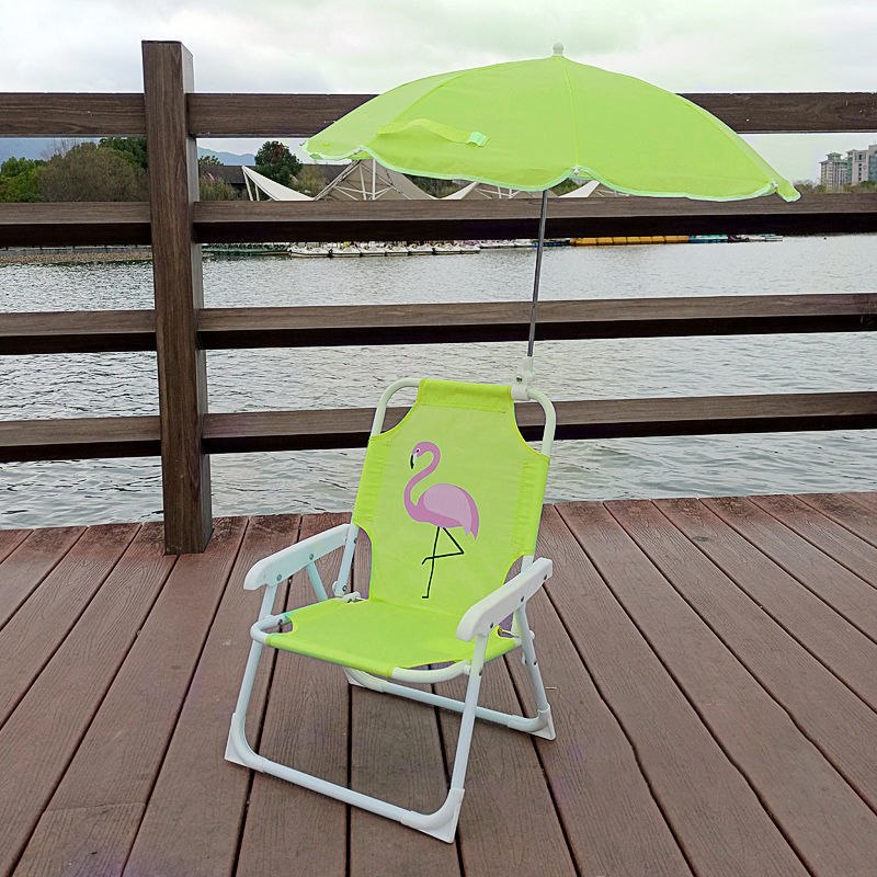 Contemporary Creative Kids PP Metal Square Cartoon Outdoor Foldable Recliner Backrest Sunshade For Outdoor Cuvalon
