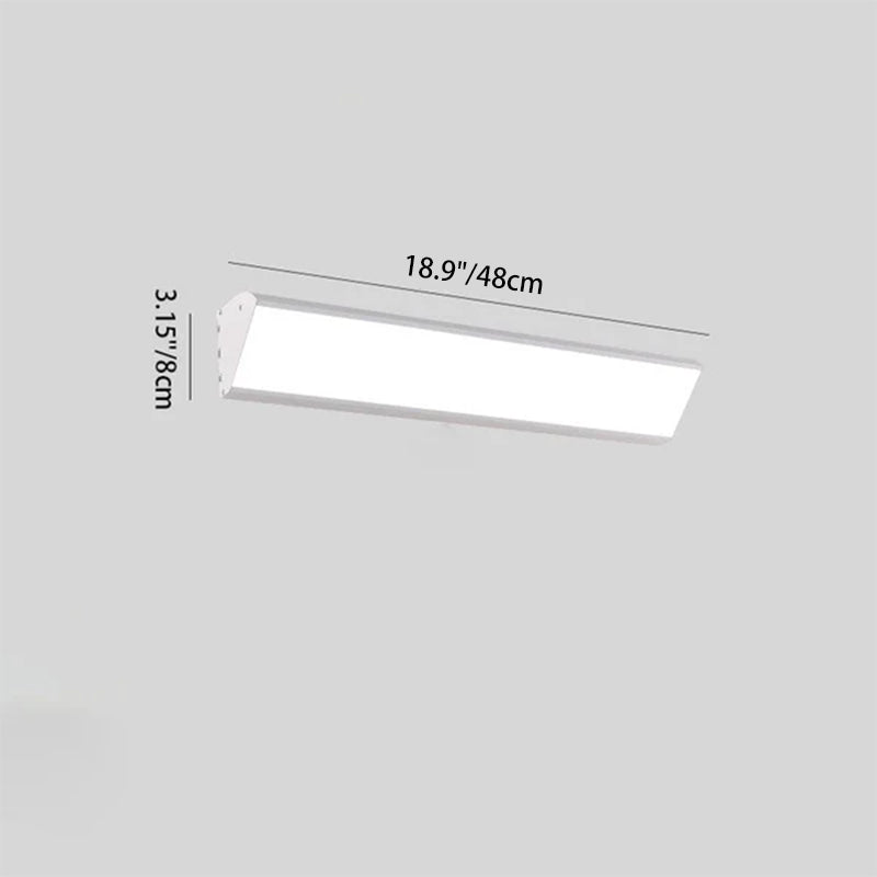 Contemporary Industrial Rectangular Aluminum PC Waterproof LED Wall Sconce Lamp For Outdoor Patio Cuvalon