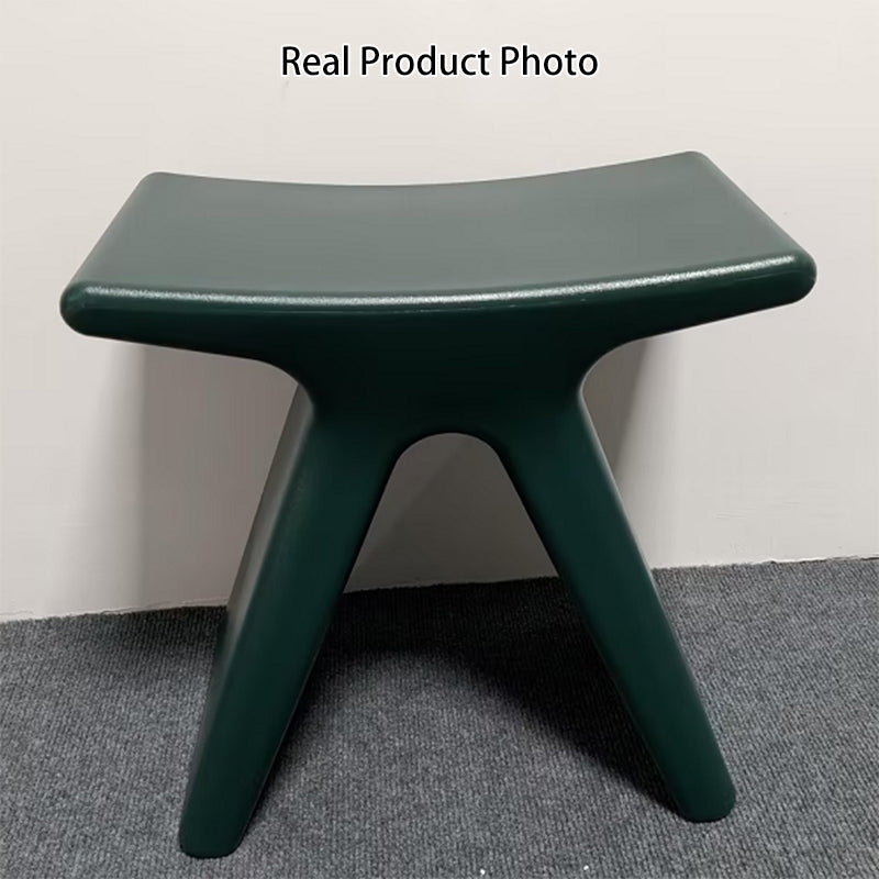 Modern Minimalist Geometric PE Plastic Kids Low Stool Backless Armless For Hallway Cuvalon