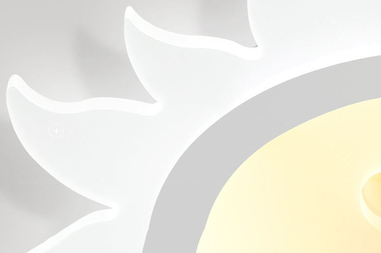 Creative Cartoon Smiley Sun LED Flush Mount Ceiling Light Cuvalon