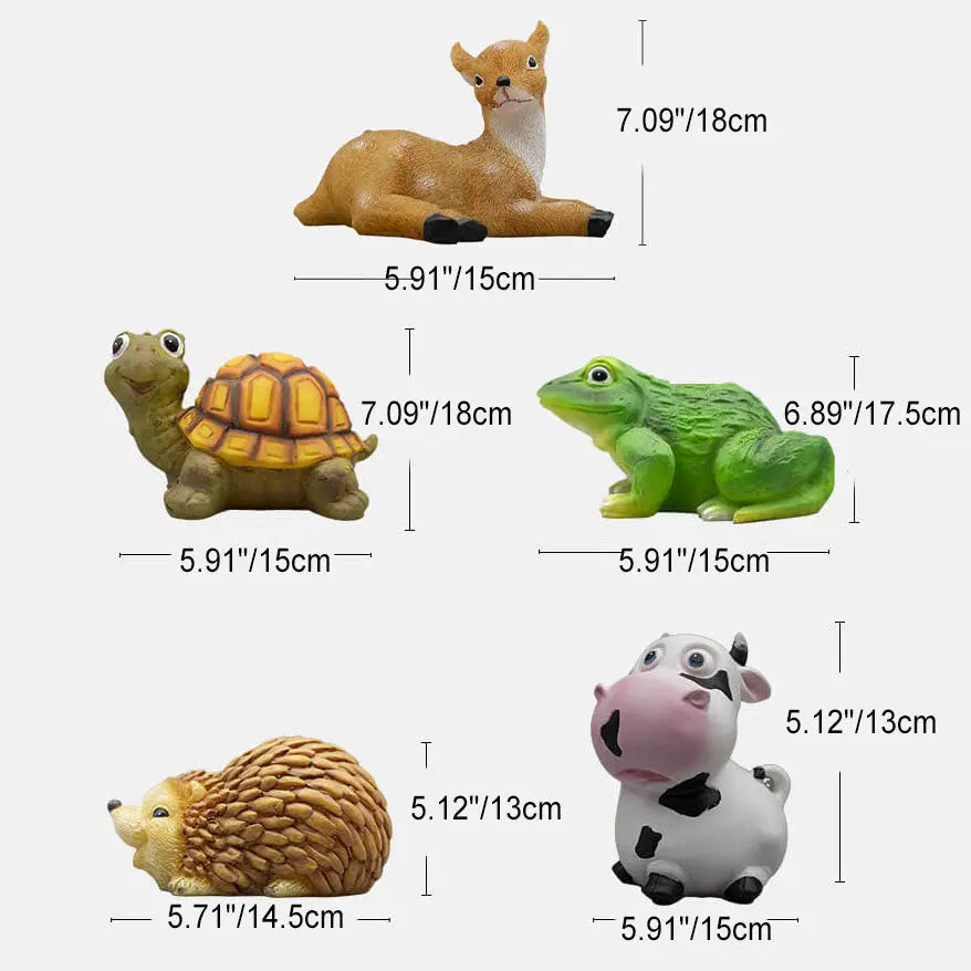 Resin Solar Creative Animal Shape Waterproof LED Garden Lawn Landscape Light Cuvalon
