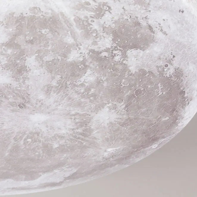 Nordic Minimalist Moon Round PVC LED Flush Mount Ceiling Light Cuvalon