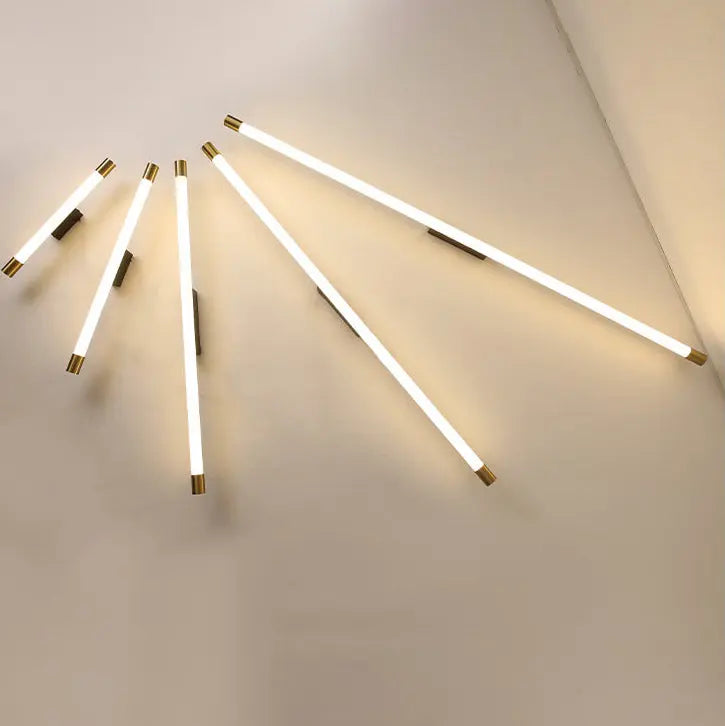 Modern Minimalist Vanity Thin Tube PC LED  Wall Sconce Lamp Cuvalon