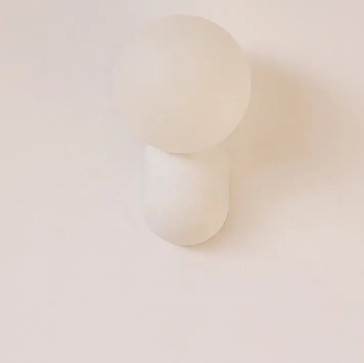 Macaron Cream Style Resin Glass Ball 1-Light Wall Sconce Lamp Cuvalon