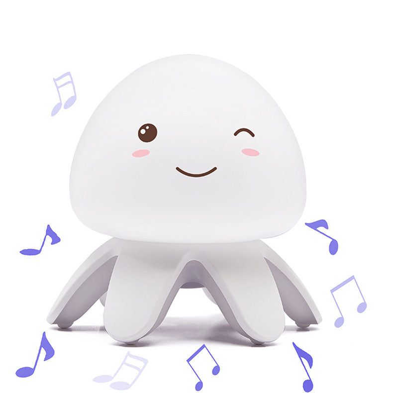 Creative Silicone Jellyfish Music USB Rechargeable Remote Control LED Night Light Table Lamp Cuvalon