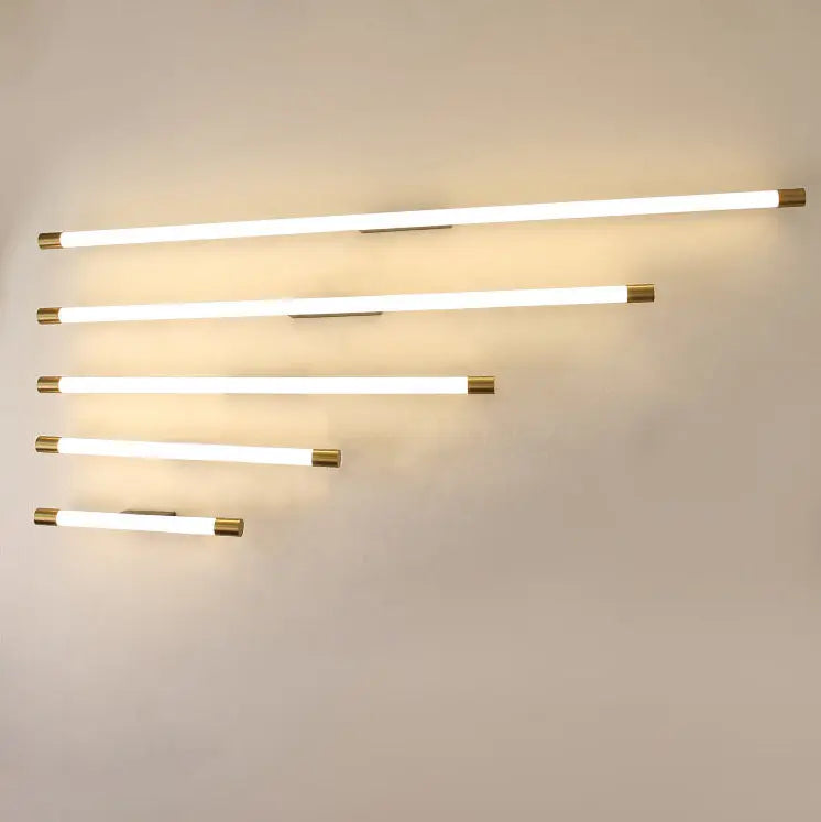 Modern Minimalist Vanity Thin Tube PC LED  Wall Sconce Lamp Cuvalon