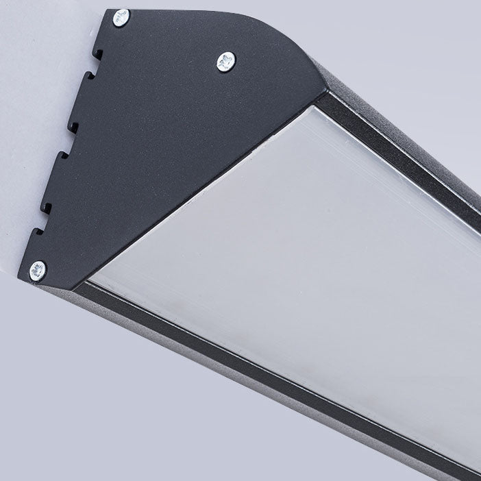 Contemporary Industrial Rectangular Aluminum PC Waterproof LED Wall Sconce Lamp For Outdoor Patio Cuvalon