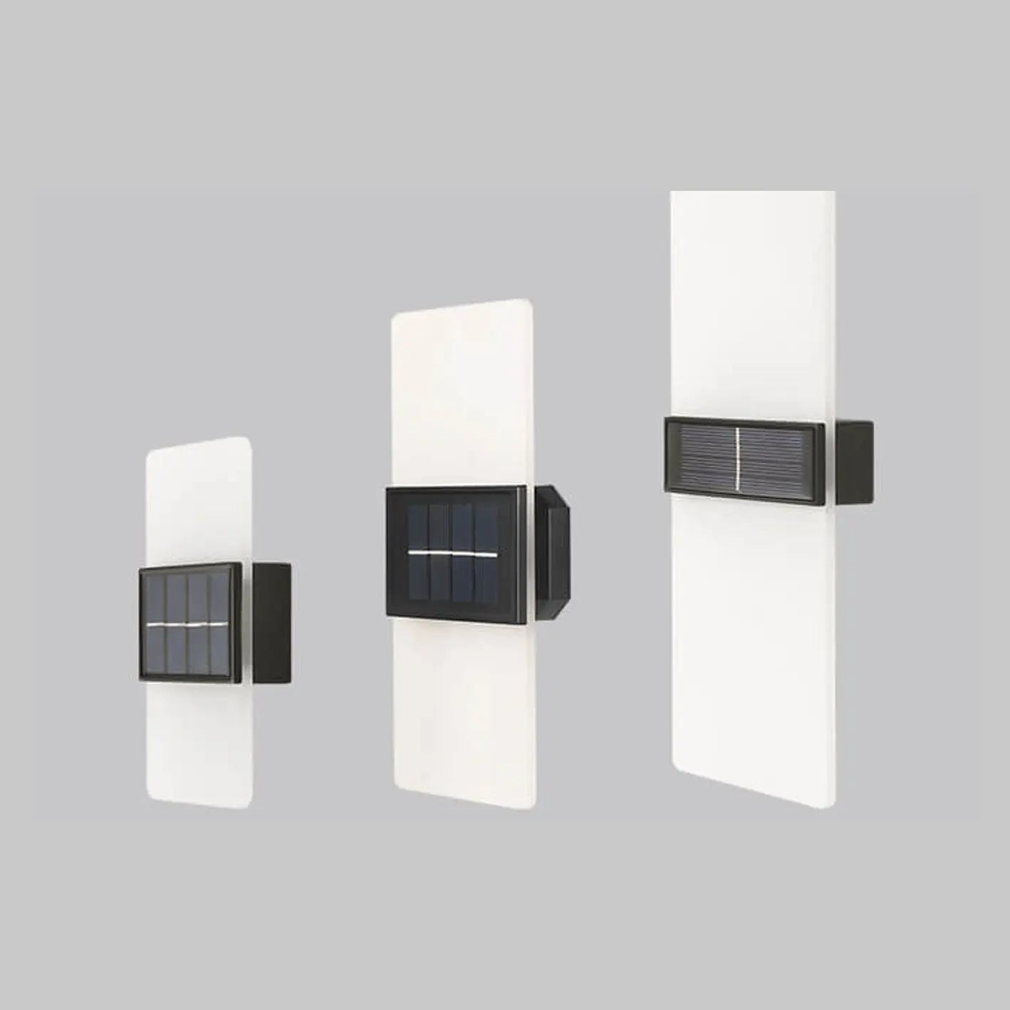 Courtyard Waterproof Acrylic LED Solar Wall Sconce Lamp Outdoor Light Cuvalon