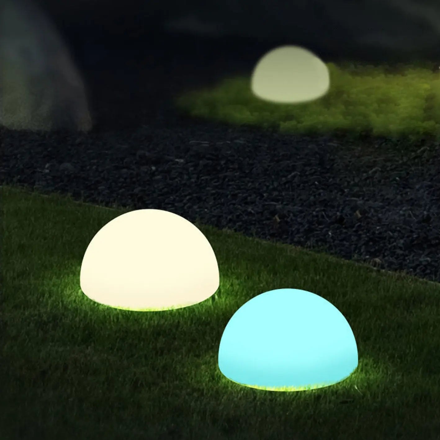 Solar Waterproof PE Spherical LED Outdoor Decorative Lawn Light Cuvalon
