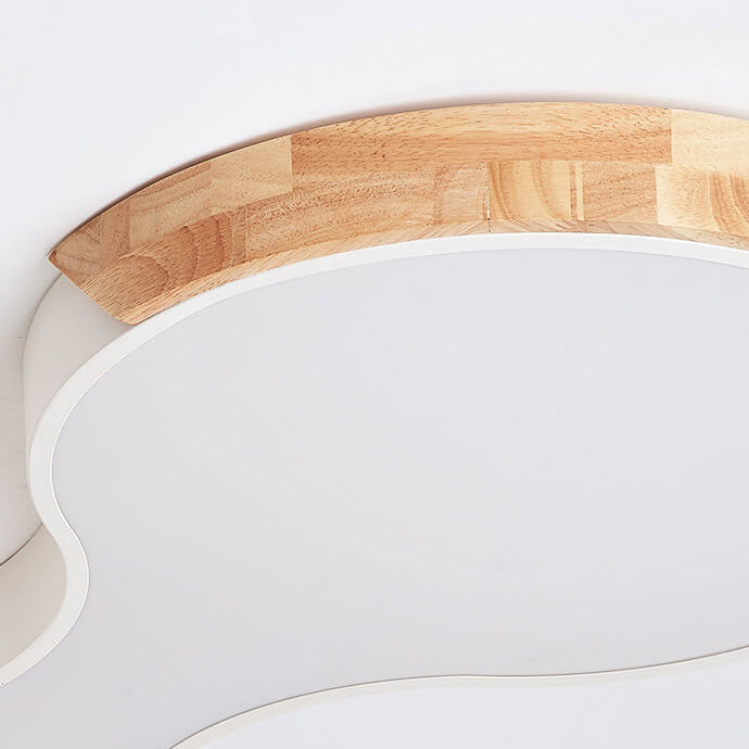 Nordic Macaron Shaped Block Clouds LED Flush Mount Ceiling Light Cuvalon