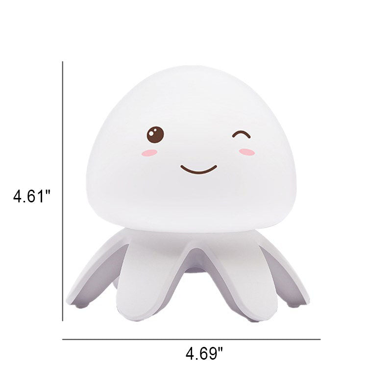 Creative Silicone Jellyfish Music USB Rechargeable Remote Control LED Night Light Table Lamp Cuvalon
