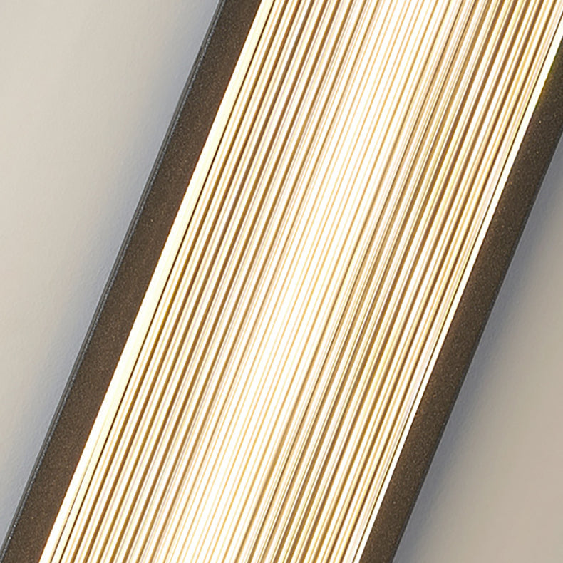 Modern Minimalist Waterproof Rectangular Stainless Steel Acrylic LED Wall Sconce Lamp For Outdoor Patio Cuvalon