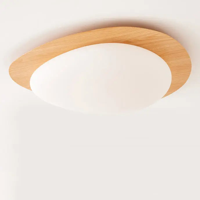Contemporary Scandinavian Pebble Shape Iron Acrylic LED Flush Mount Ceiling Light For Bedroom Cuvalon