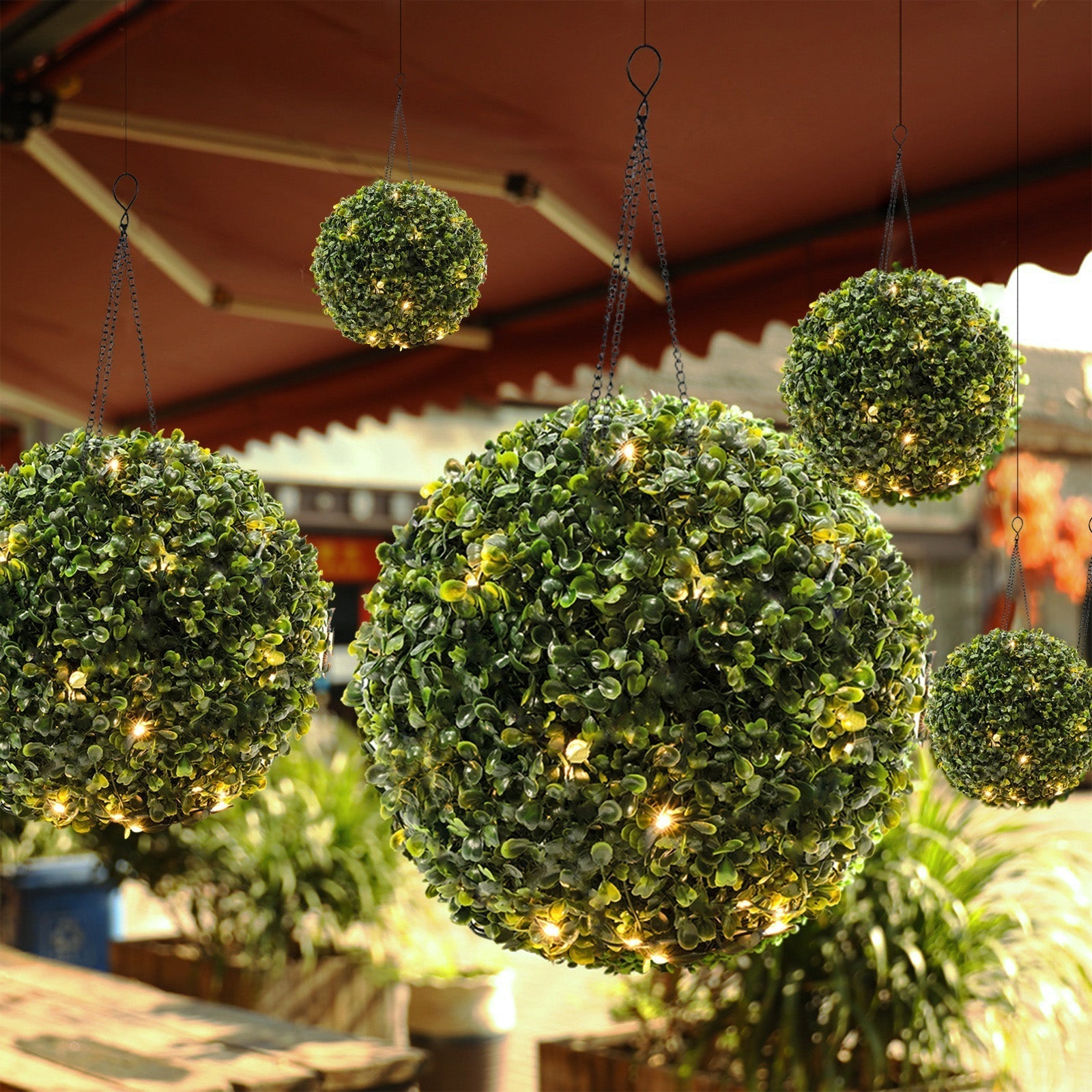 Contemporary Creative Waterproof Solar Grass Ball Plastic LED Outdoor Light For Garden Cuvalon