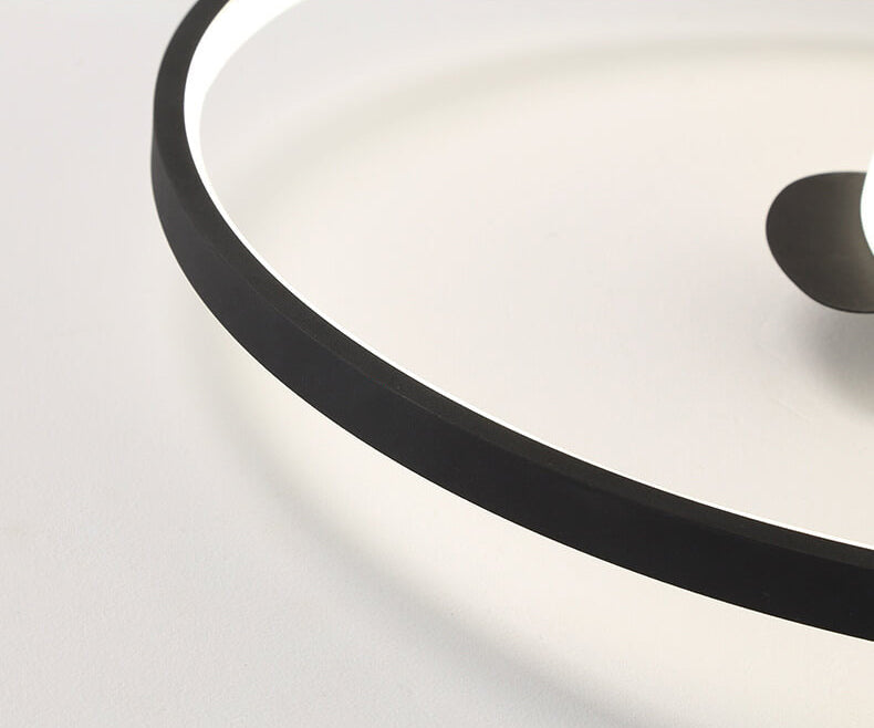 Cartoon Cute Panda Round LED Flush Mount Ceiling Light Cuvalon