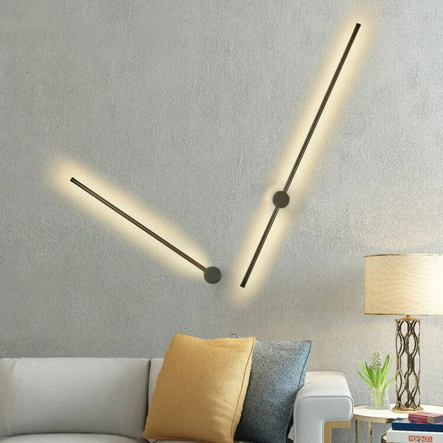 Minimalist Strip Aluminum LED Wall Sconce Lamp Cuvalon