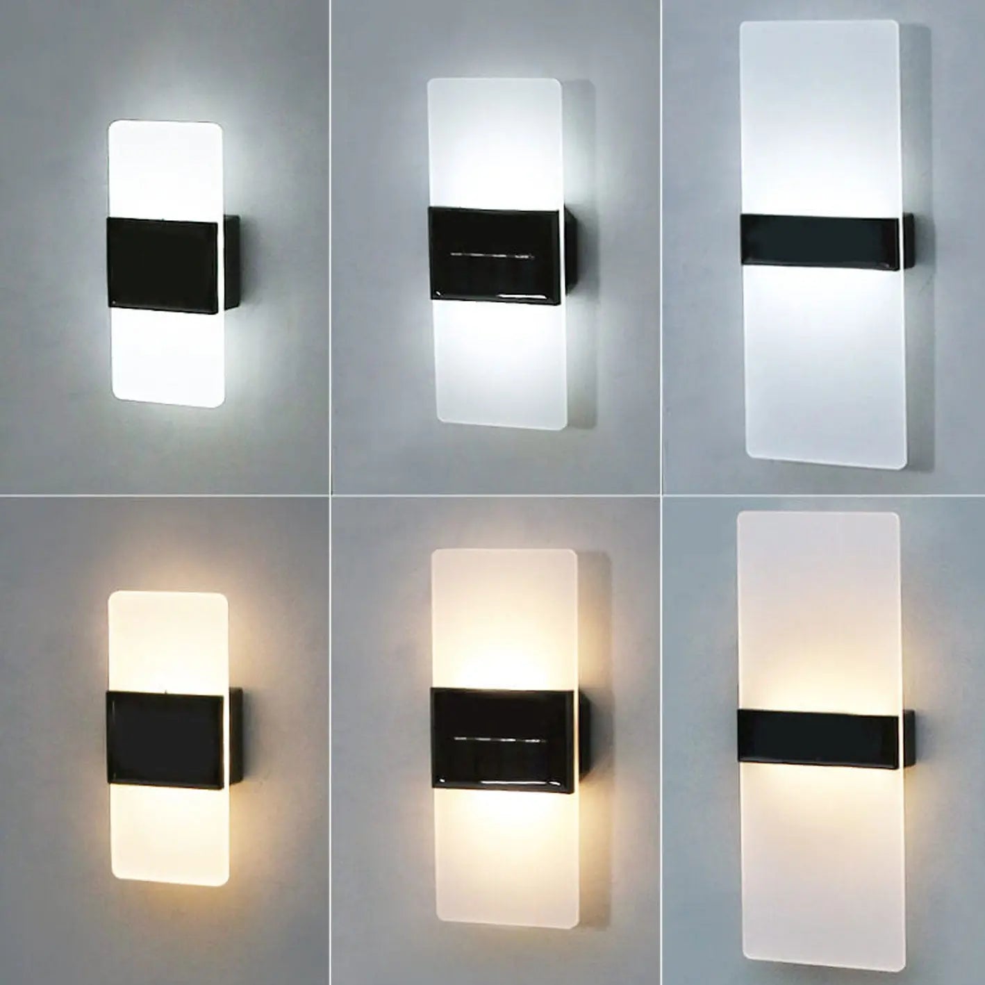 Courtyard Waterproof Acrylic LED Solar Wall Sconce Lamp Outdoor Light Cuvalon