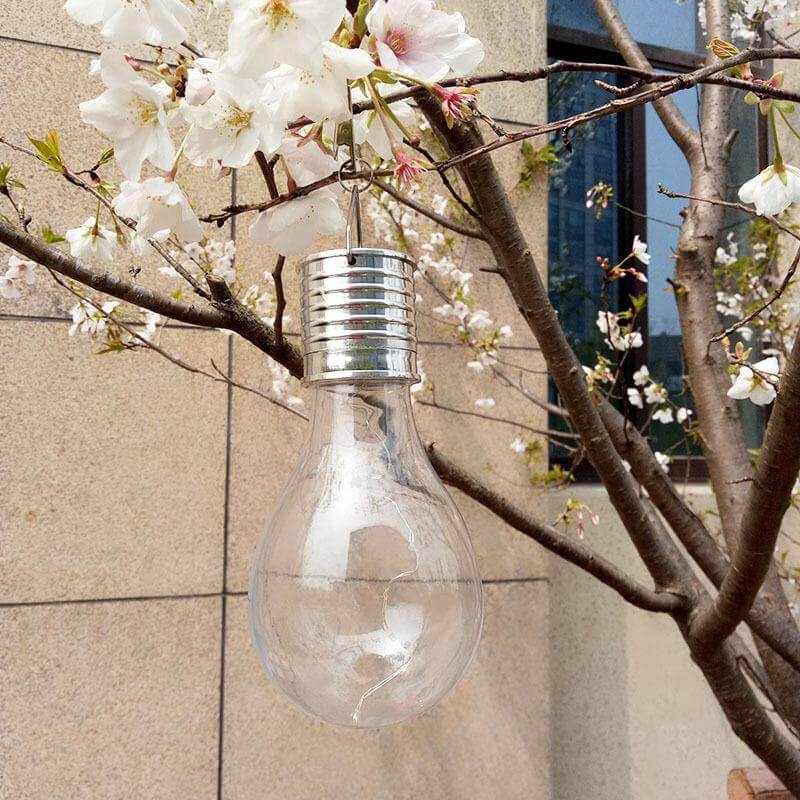 Creative Color Bulbs Plastic Solar LED Outdoor Hanging Light Cuvalon