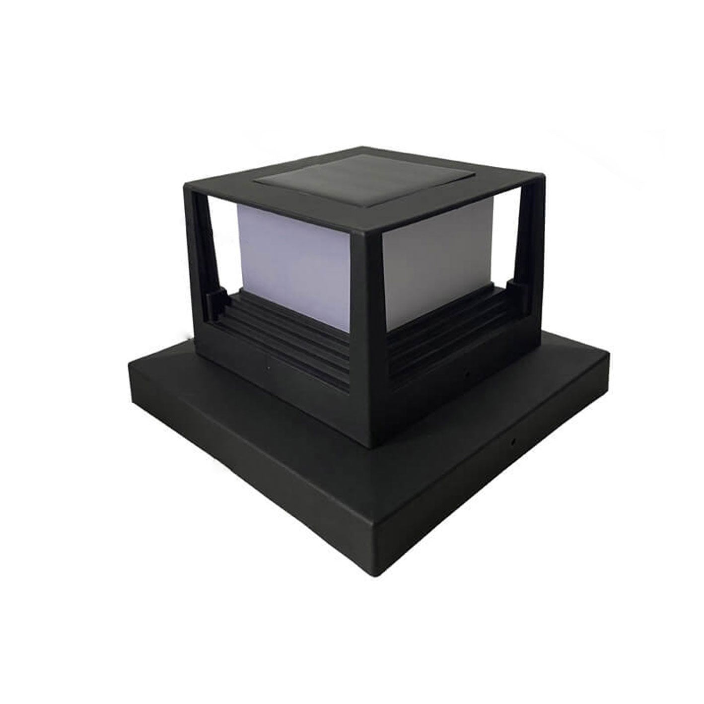 Outdoor Solar Pillar Head Light Square Pillar Head Light Garden Light Cuvalon
