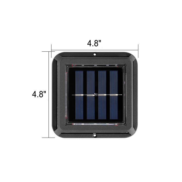 Modern Square Waterproof Solar LED Outdoor Garden Balcony Street Light Cuvalon