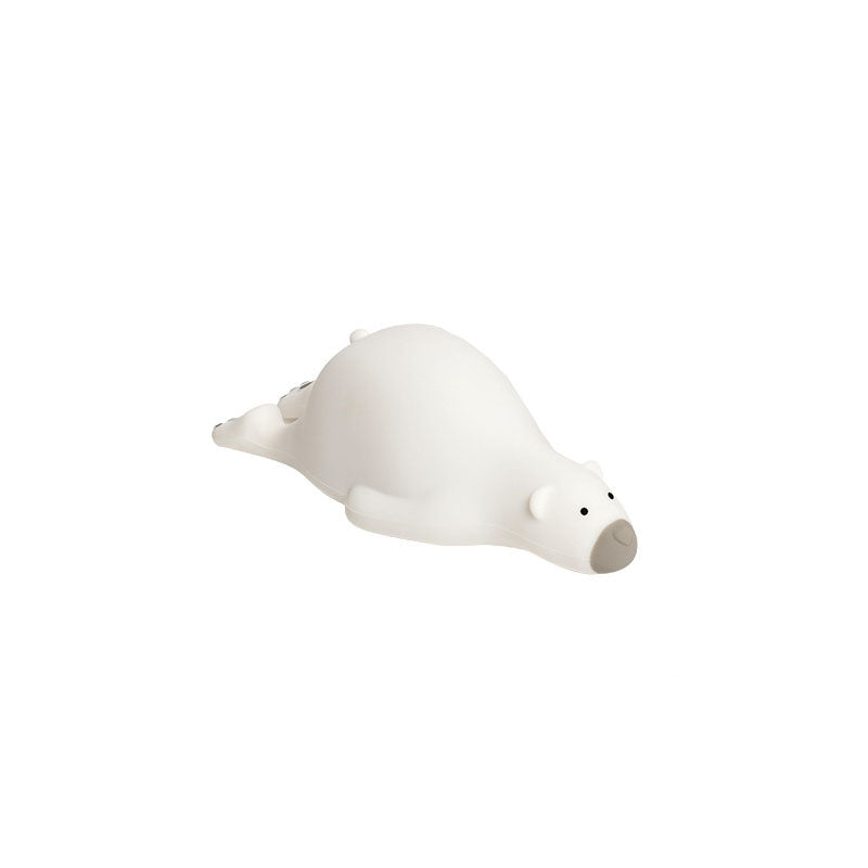 Creative Cartoon Lazy Bear Silicone LED Night Light Table Lamp Cuvalon