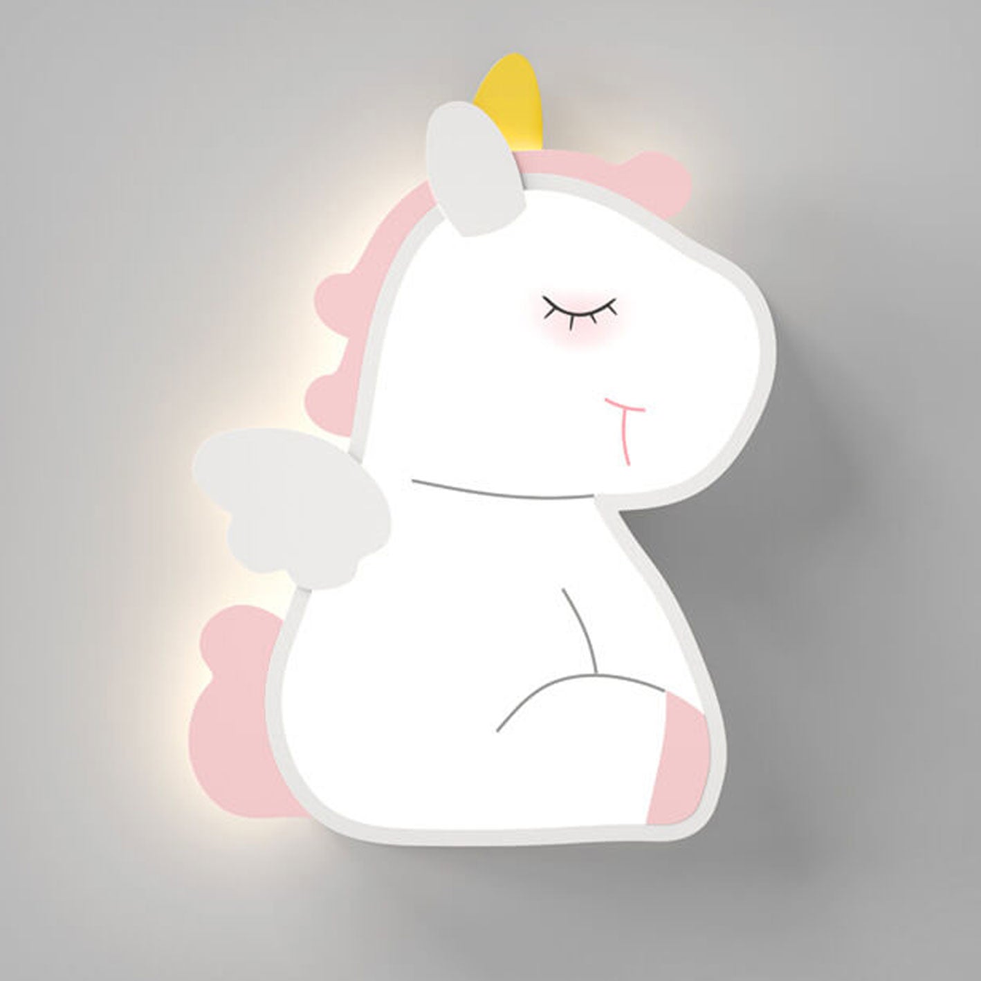 Creative Cartoon Rabbit Unicorn Kids LED Wall Sconce Lamp Cuvalon