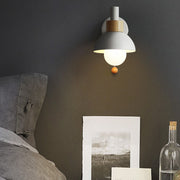 Nordic Macaron Globe 1-Light Wall Sconce Lamp Cuvalon
