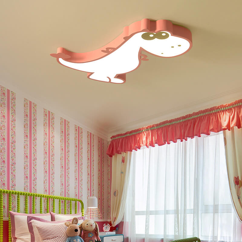 Cartoon Creative Dinosaur LED Flush Mount Ceiling Light Cuvalon