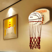 Creative Cartoon Basketball 1-Light Wall Sconce Lamp Cuvalon