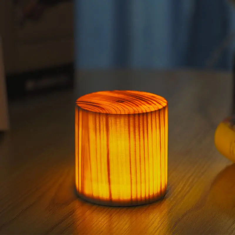 Creative Wood LED Touch Night Light Table Lamp Cuvalon