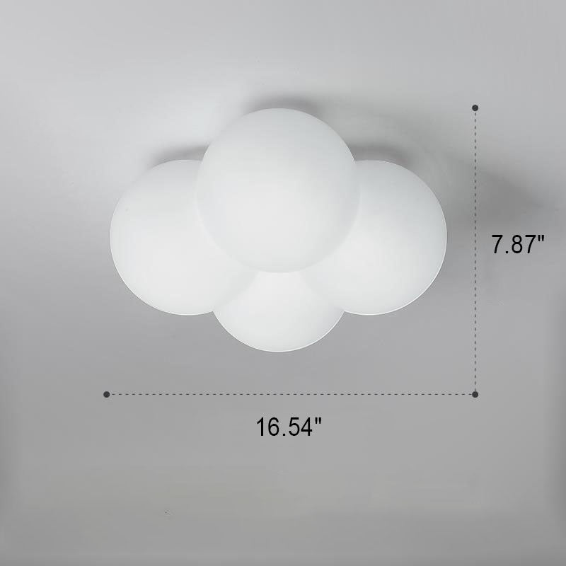 Modern Minimalist Flower Bubble LED Kids Flush Mount Ceiling Light Cuvalon