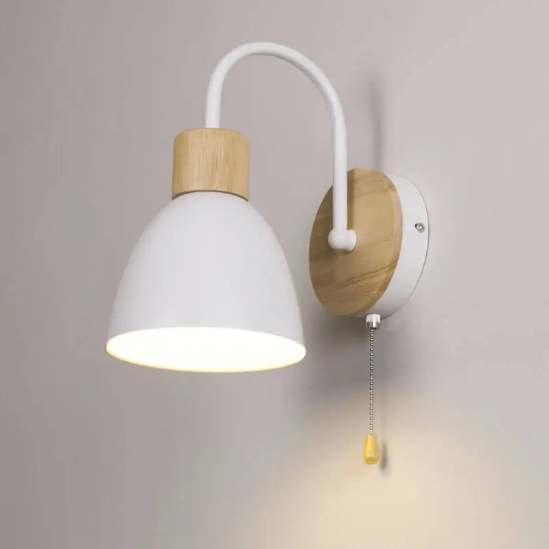 Nordic Macaron 1-Light Zipper Switch Wall Light Cuvalon