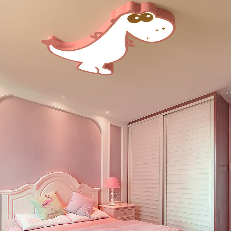 Cartoon Creative Dinosaur LED Flush Mount Ceiling Light Cuvalon