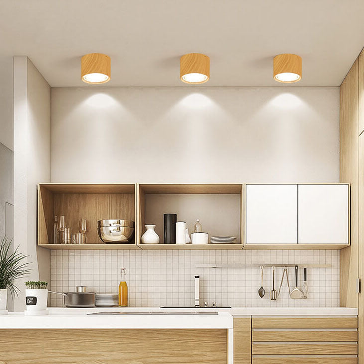 Nordic Cylinder Spotlight LED Flush Mount Ceiling Light Cuvalon